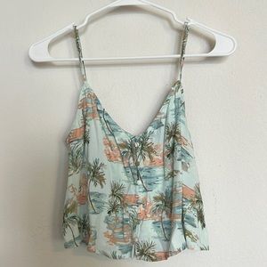 Super light weight cropped loose tank